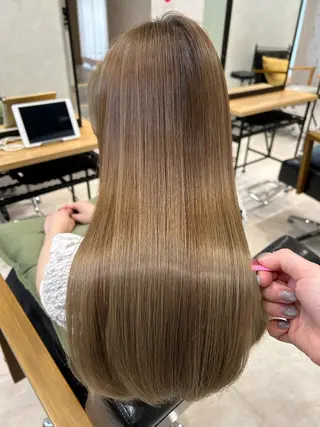セミロング chiba nanaのヘアスタイル