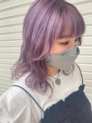 ミディアム カラー 💗💗韓国レイヤー yu-ki💗💗のヘアスタイル