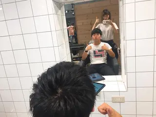 メンズ BABY 艶髪暗髪ヘア💖達人のヘアスタイル