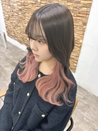 ロング カラー ️❤️透明感カラー Yūka❤️のヘアスタイル