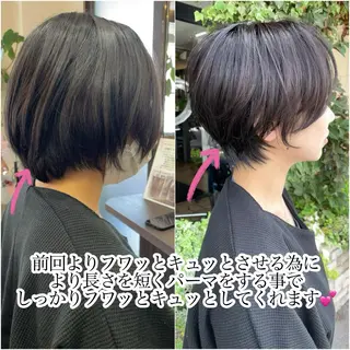 ミディアム 安藤 まどかのヘアスタイル
