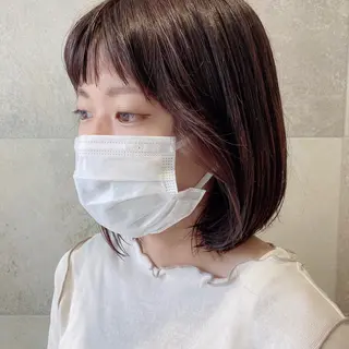 ミディアム カラー 田中 あかねのヘアスタイル