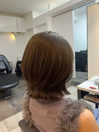 ミディアム カラー 🥀韓国ヘア🥀 宮津真菜のヘアスタイル