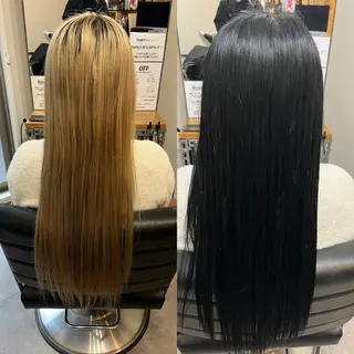 ロング カラー OFF YUYAのヘアスタイル