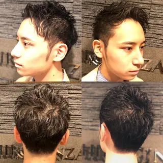 ショート ヘアアレンジ メンズ 萩原 勇樹のヘアスタイル