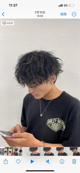 ショート カラー パーマ メンズ キッズ 🔥パーマ特化🔥 優馬のヘアスタイル