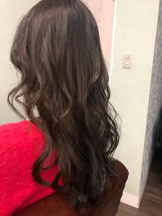 ロング 🌟髪質改善ケアカラ ー美髪縮毛矯正y🌟のヘアスタイル