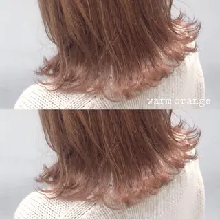 セミロング カラー 韓国ヘア🇰🇷 トヨキトキコのヘアスタイル