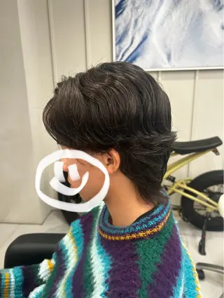 ショート パーマ メンズ BARBES TOKYO SOUTH所属・🤎💇🏻‍♀️✨ /万尋　マヒロのヘアスタイル