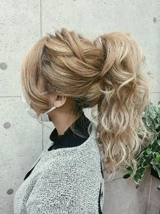 ロング ヘアアレンジ Mululu所属・京都最安価エクステ muuka🦋のヘアスタイル