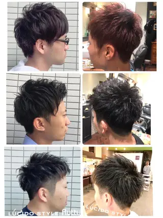 ショート カラー パーマ アザマ　ヤスカツ _rosso 川口のヘアスタイル