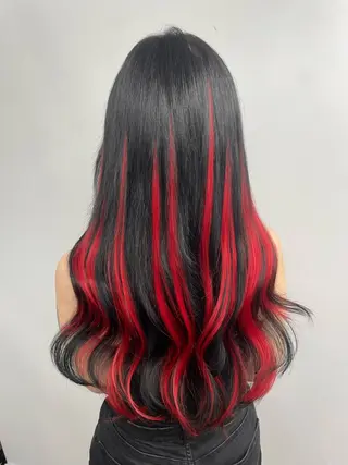 ロング 𝙃𝘼𝙍𝙐🎀 韓国×エクステのヘアスタイル