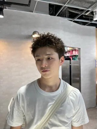 ショート カラー パーマ メンズ 🔥メンズ特化🔥 藍斗のヘアスタイル