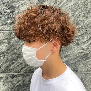 ショート カラー パーマ メンズ 【メンズサロン】 BLUCK 横浜のヘアスタイル