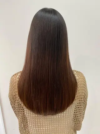 ロング ボブ、縮毛矯正👑 心斎橋/高城涼也のヘアスタイル