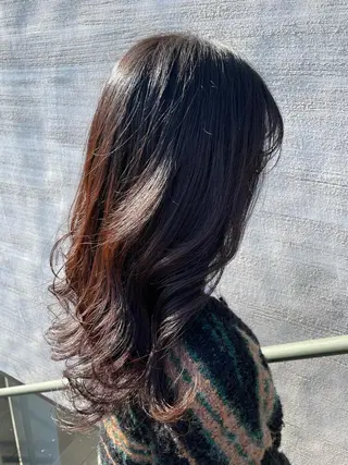 ロング 韓国風/オシャレ /縮毛矯正/滝口琴未のヘアスタイル