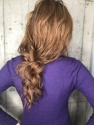 ロング カラー ⭐️横浜ブリーチ特化 美容師　堤涼⭐️のヘアスタイル