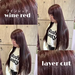 ロング カラー 柔らかいcolor ¦韓国¦🩰マユ🩰のヘアスタイル