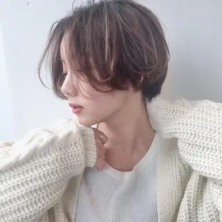 ショート カラー ヘアアレンジ 韓国艶カラー🇰🇷 DISCO💙のヘアスタイル