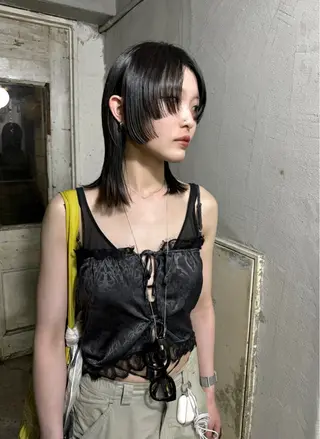 ミディアム パーマ、髪質改善 カズマのヘアスタイル