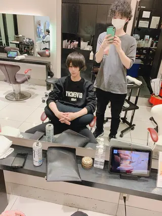ミディアム ✨上村 潤平✨メンズヘア✨のヘアスタイル