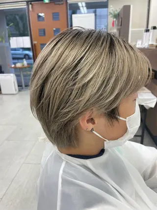 ショート ダブルカラー/韓国 ヘア/さわのあかねのヘアスタイル