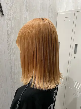 ミディアム カラー ヘアアレンジ HUENEST アカデミーサロンのヘアスタイル