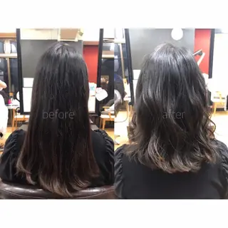 ミディアム ヘアアレンジ 🫧透け感⋆艶髪💎 山口アヤカのヘアスタイル