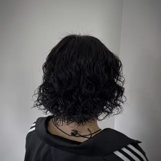 ショート パーマ Ameri 新宿所属・新宿/透明感カラー/ 髪質改善/桜良のヘアスタイル