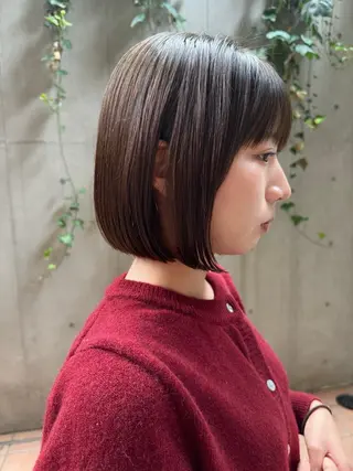 ショート カラー ボブ/ショート 吉田竣のヘアスタイル