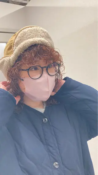 セミロング パーマ Izumi所属・ヨシアキ/パーマ/ ウルフ/ボブ/メンズのヘアスタイル