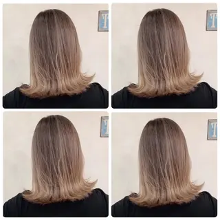 ミディアム カラー 京都大人女性ショート 徒歩1分/秋山のヘアスタイル