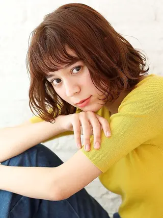 ミディアム パーマ 吉祥寺 似合 わせcut/kanaのヘアスタイル