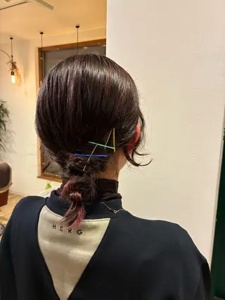 カラー ヘアアレンジ 清水 美香のヘアスタイル