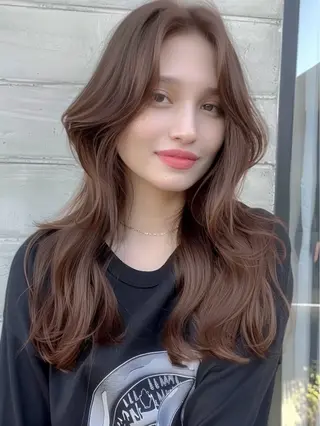 ロング カラー ioe 茶屋町のヘアスタイル