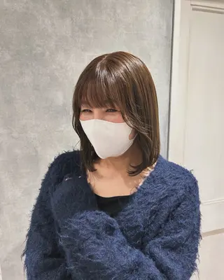 ミディアム La Bonheur hair Olivier北千住店【ラボヌールヘアーオリヴィエ】所属・RAN 🎀のヘアスタイル