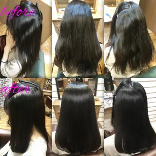 ロング パーマ ブリーチ縮毛矯正/ デサキ ショウヘイのヘアスタイル