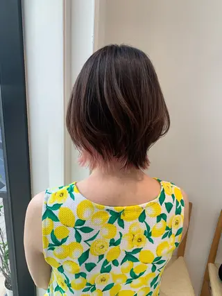ショート カラー ヘアアレンジ yuka .のヘアスタイル