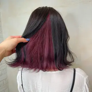 ミディアム MEI💫銀座 エクステ/艶カラーのヘアスタイル