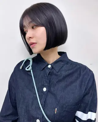 ショート カラー パーマ ヘアアレンジ キッズ ネイル マツエク・マツパ アイブロウ ニシダヒカリ🌙 髪質改善×似合わせのヘアスタイル