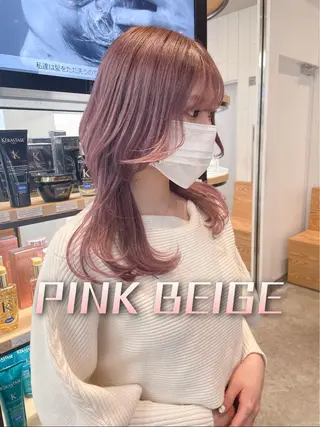 セミロング カラー 💜ハイトーン💛 マジカルかいちゃんのヘアスタイル