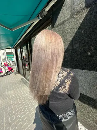 ロング カラー ‪❥ブリーチ💗 MIKUのヘアスタイル