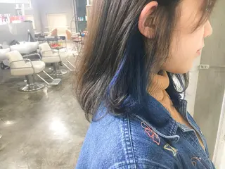 ミディアム カラー 北條 優輝のヘアスタイル