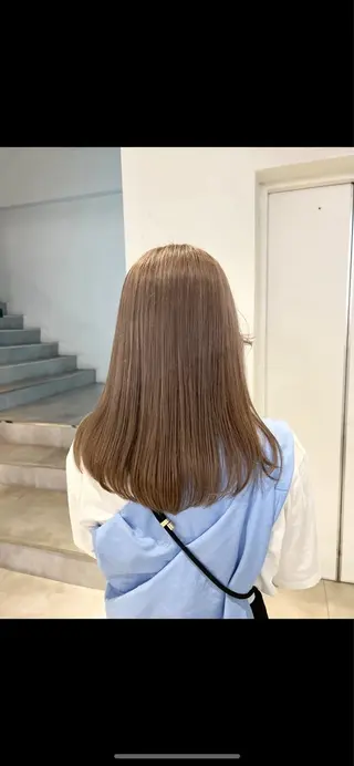 セミロング カラー 似合わせカット/ ハイトーン/aoiのヘアスタイル