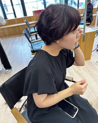 ショート カラー Ocean Hair&Life  【オーシャンヘアーアンドライフ】所属・水田 成美のヘアスタイル