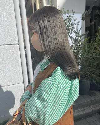 ロング カラー ヘアアレンジ トレンドlayer cut💐mihoのヘアスタイル
