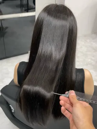 ロング ACTION心斎橋店 髪質改善のヘアスタイル