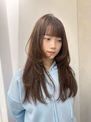 ロング 🎀韓国レイヤー特化 🎀ベージュ/ミクのヘアスタイル