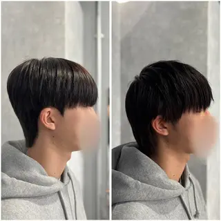 ショート パーマ メンズ 韓国メンズヘア/ ダウンパーマ/歩夢のヘアスタイル