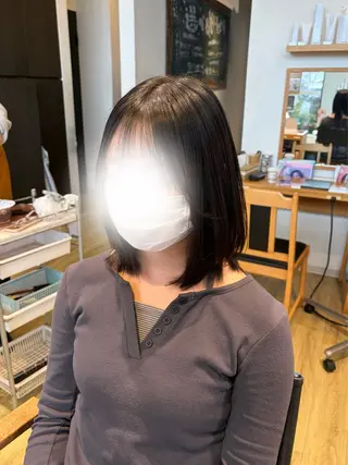 ミディアム 水木 里咲のヘアスタイル
